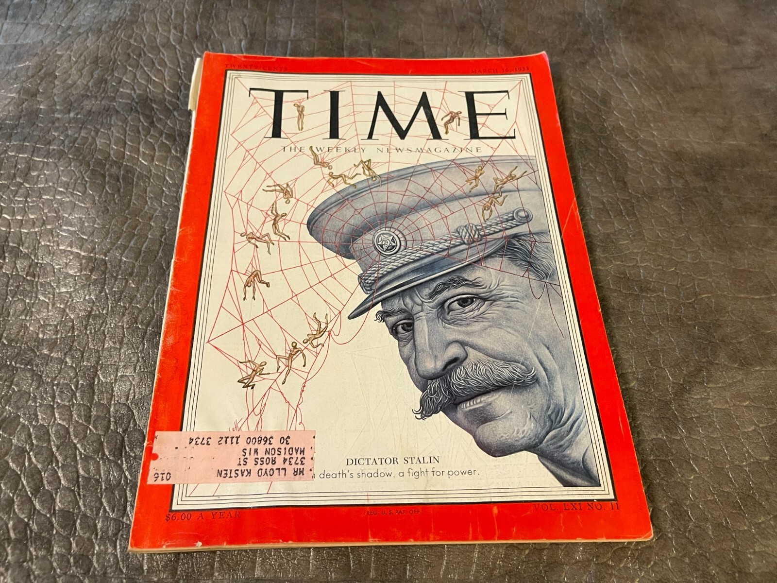 MARCH 16 1953 TIME MAGAZINE - DICTATOR JOSEPH STALIN | eBay
