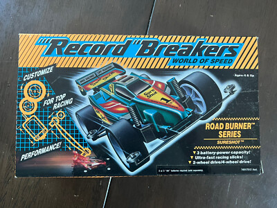 RECORD BREAKERS WORLD OF SPEED ROAD BURNER SERIES SURESHOT 1989 SEALED HASBRO