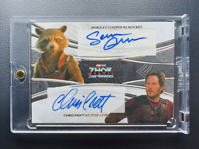 2024 Finding Unicorn Marvel Bradley Cooper Rocket Chris Pratt Dual Auto 07/15