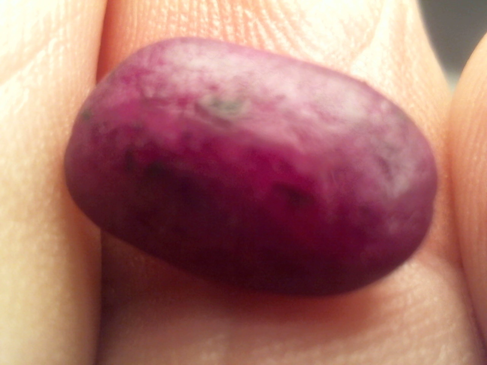 6.00 CT RED ROUGH RIVER DIAMOND GEMSTONE OVAL 13X8X5MM..