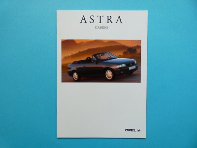 Prospekt / Katalog / Brochure Opel Astra F - Cabrio / Cabriolet - 11/94