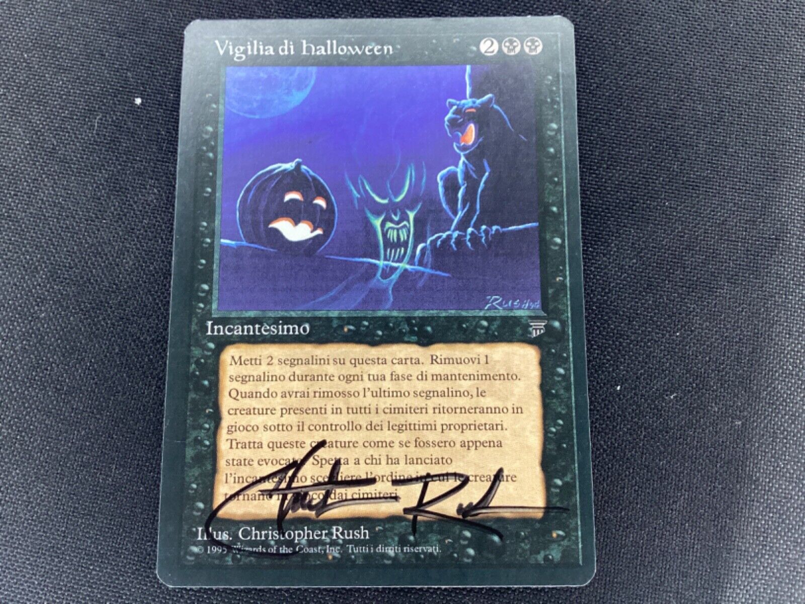 MTG Legends ALL HALLOW'S EVE Italian Deceased Signature LP MTG Legends ALL HALLOW'S EVE Italian Deceased Signature LP