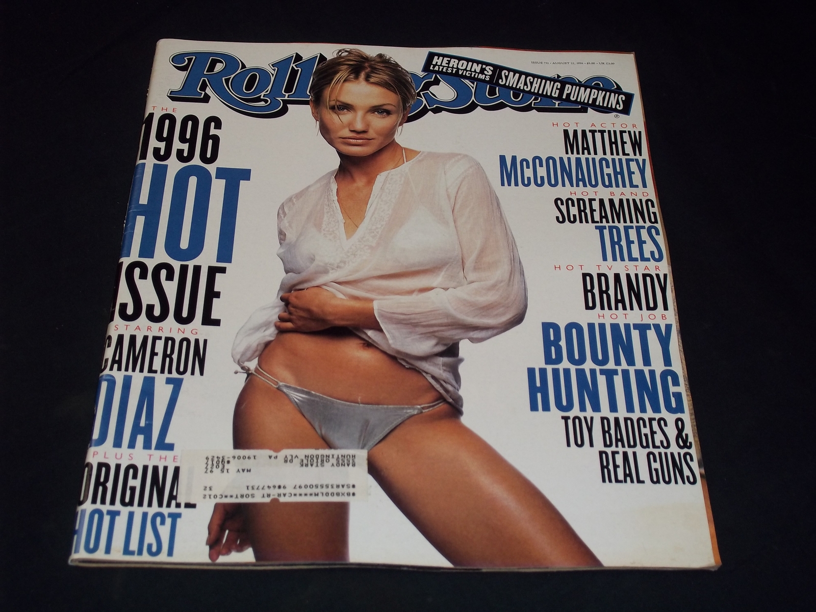 1996 AUGUST 22 ROLLING STONE MAGAZINE - CAMERON DIAZ FRONT COVER