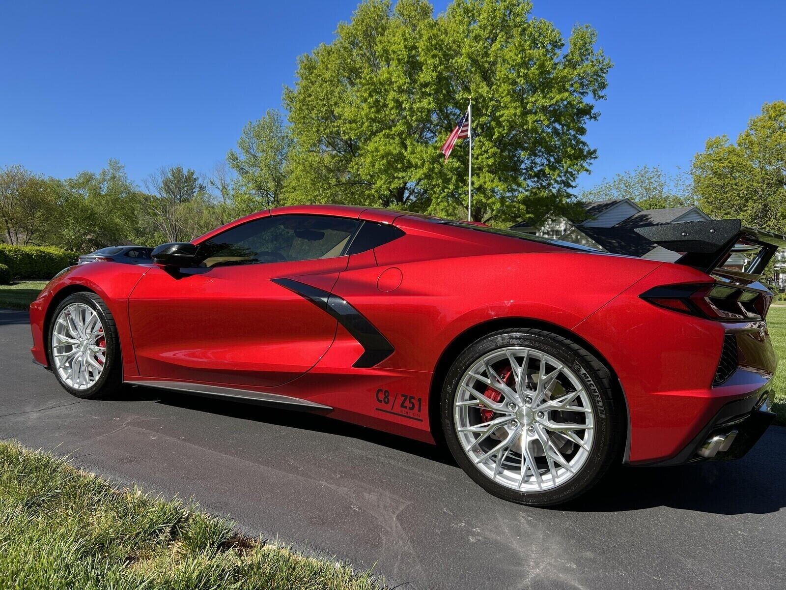19-20 C8 Corvette Z51 Stingray MRR GF5 Silver Machine Wheels 19-20 C8 Corvette Z51 Stingray MRR GF5 Silver Machine Wheels