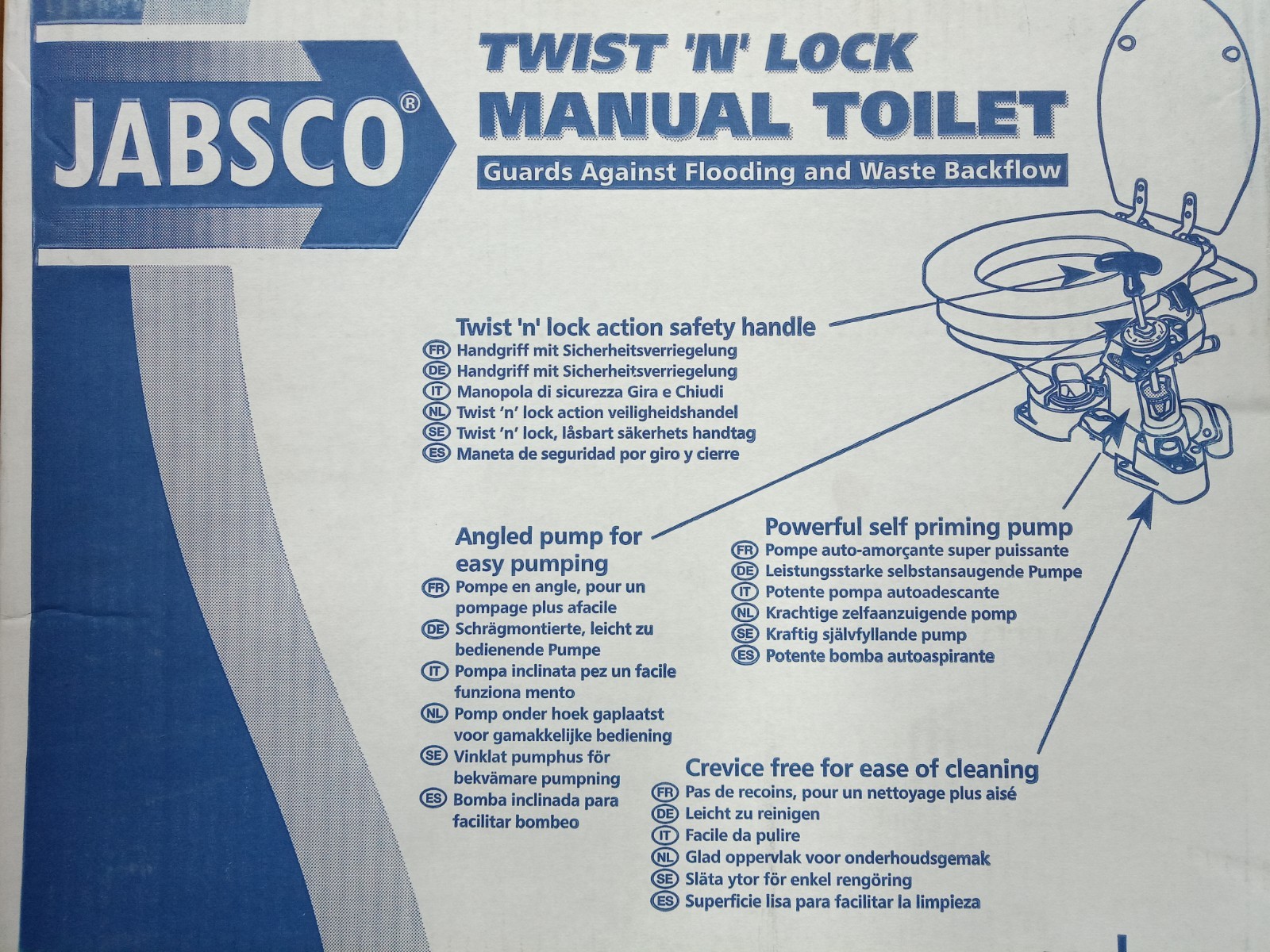 Jabsco Manual Marine Toilet