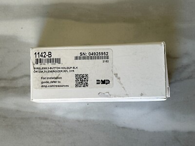 New DMP 1142-B Two-Button Wireless Panic  Black