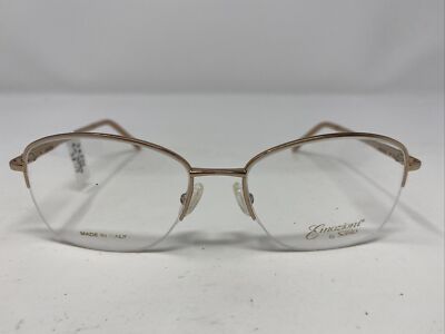 Safilo Emozioni Italy EM 4394 1N5 53-17-135 Gold Half Rim Eyeglasses Frame W463