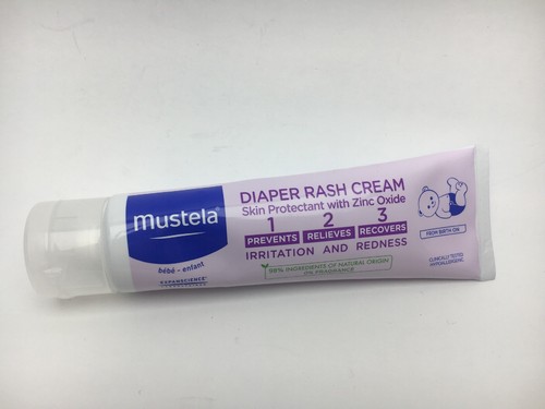 Mustela Diaper Rash Cream 1 2 3 Skin Protectant w/ Zinc Oxide 3.8oz No Box C24 C