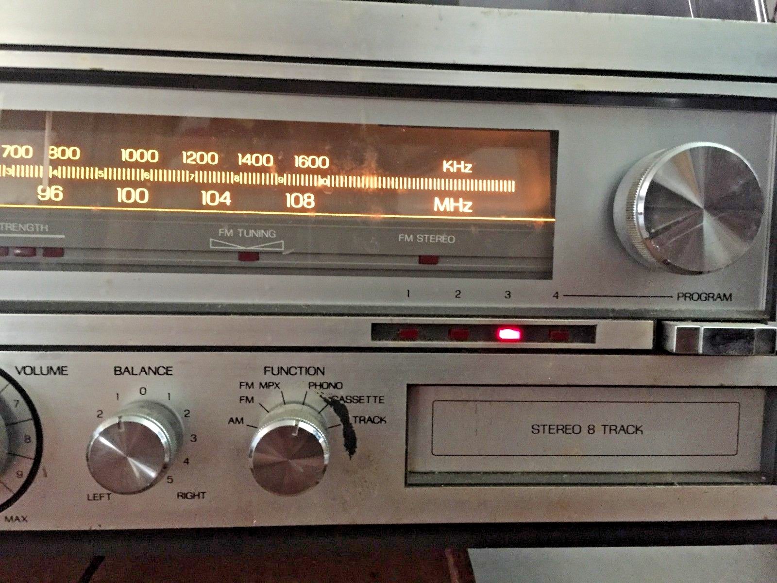 Vintage Sears Model 304.919 AM/FM Stereo System * 8-track * Cassette * Record LP