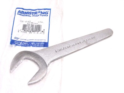 NEW! ARMSTRONG TOOLS 1-3/8'' OPEN END PUMP WRENCH, THIN PATTERN, #28-044