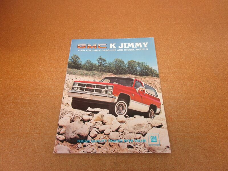 1983 GMC K Jimmy K1500 Full Size sales brochure 8 pg dealer folder ORIGINAL