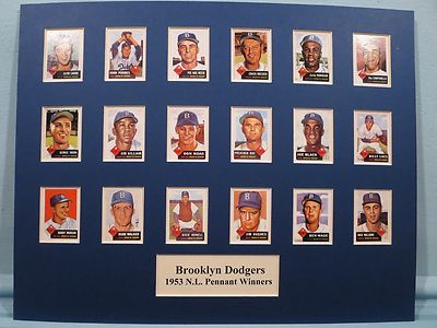 Brooklyn Dodgers led by Jackie Robinson - 1953 N.L. Pennant Winners