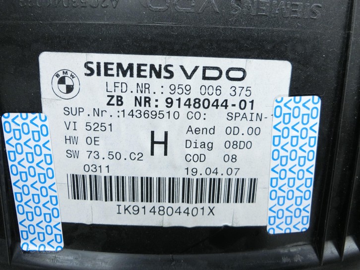 BMW E92 330i 06-10 3,0i 200KW Kombiinstrument Tacho - Bild 5