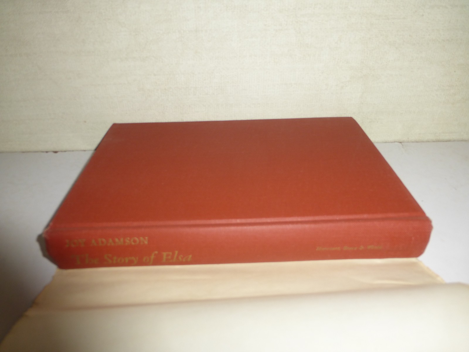 Adamson, Joy THE STORY OF ELSA  Hardcover, 1966, BCE  B176