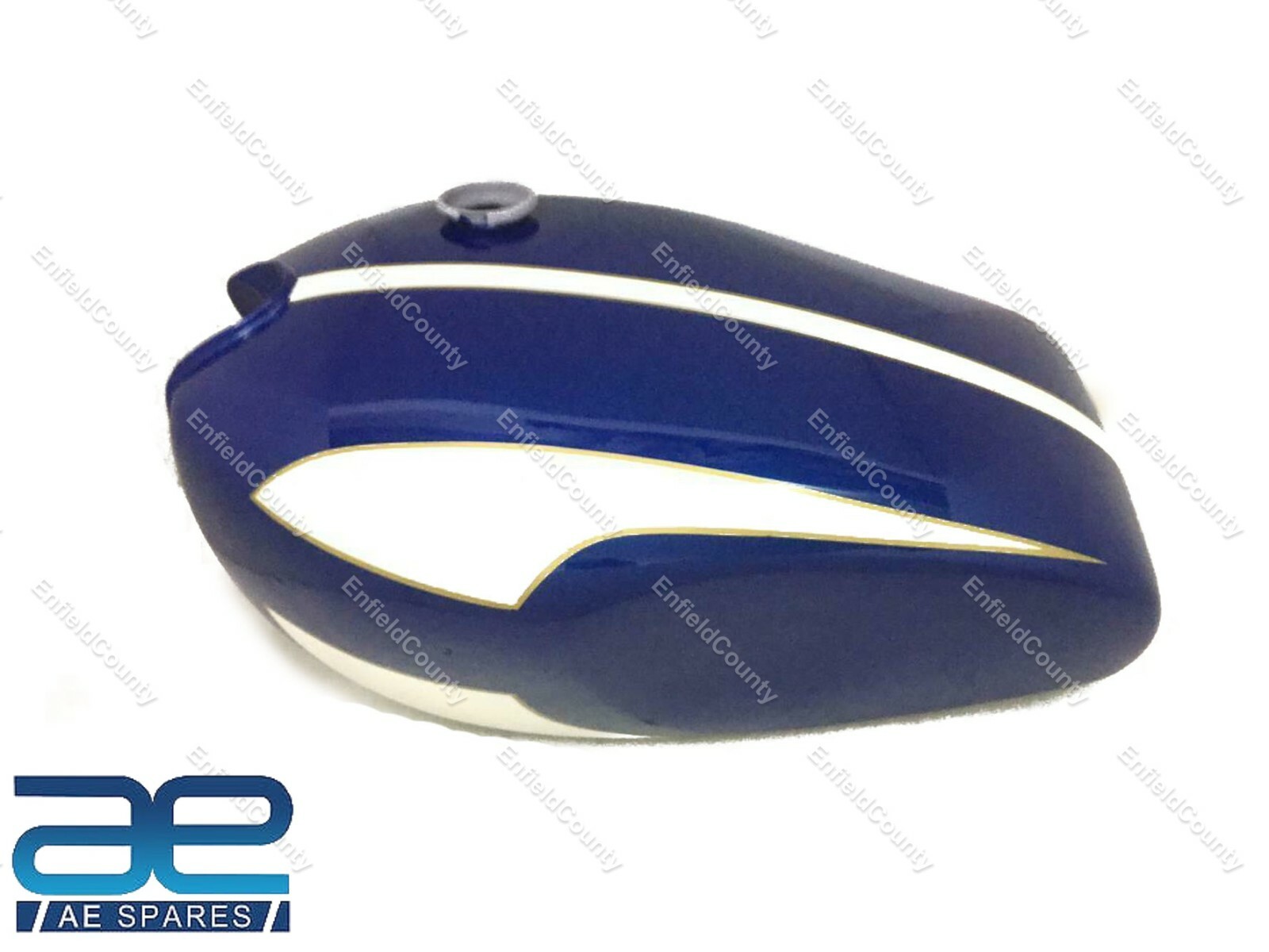 Fits Triumph T160 Trident Blue And Cream Painted Fuel Petrol Gas Tank