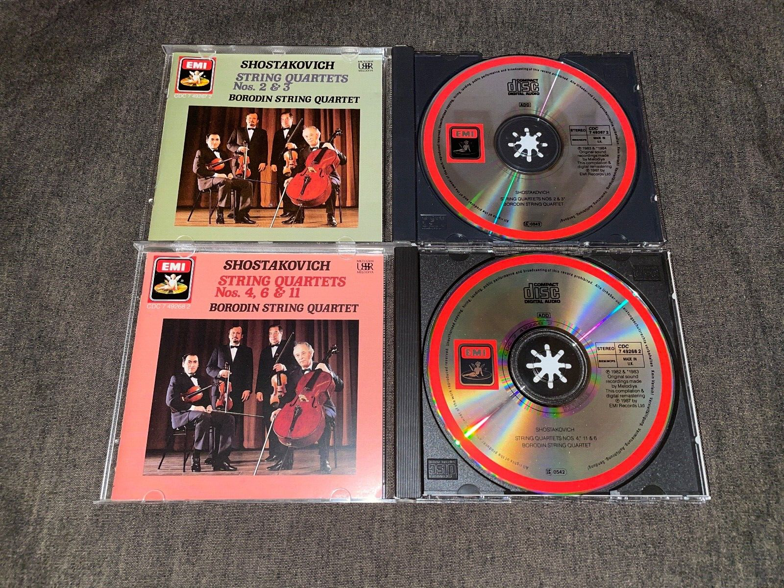 Shostakovich, Borodin String Quartet – String Quartets Nos. 2 & 3, EMI – CDC 7 49267 2 Shostakovich, Borodin String Quartet – String Quartets Nos. 2 & 3, EMI – CDC 7 49267 2