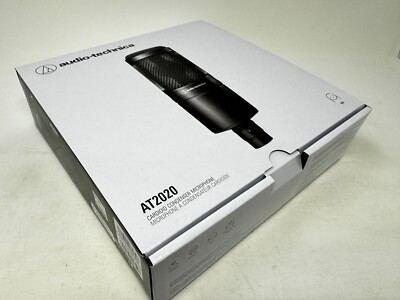 New Audio-Technica AT2020 Large Diaphragm Condenser Microphone Black