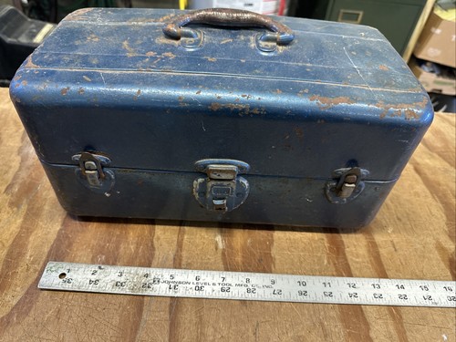 Union Steel Chest Tackle / Tool / Utility Box  w/ Two Drawers