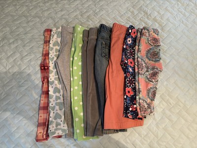 3T Bundle (9) Of Pants And Capris For Girls With Misc Brands