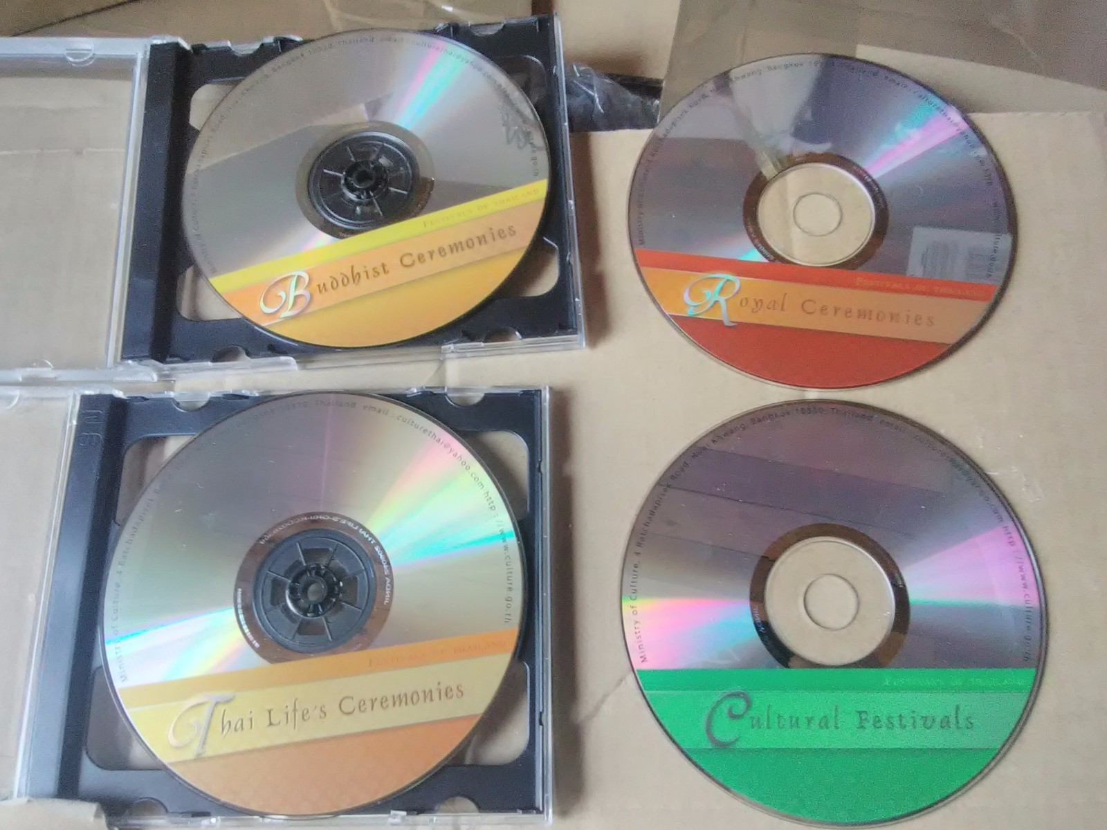 Festivals Of Thiland Cd Rom 4 Disc set