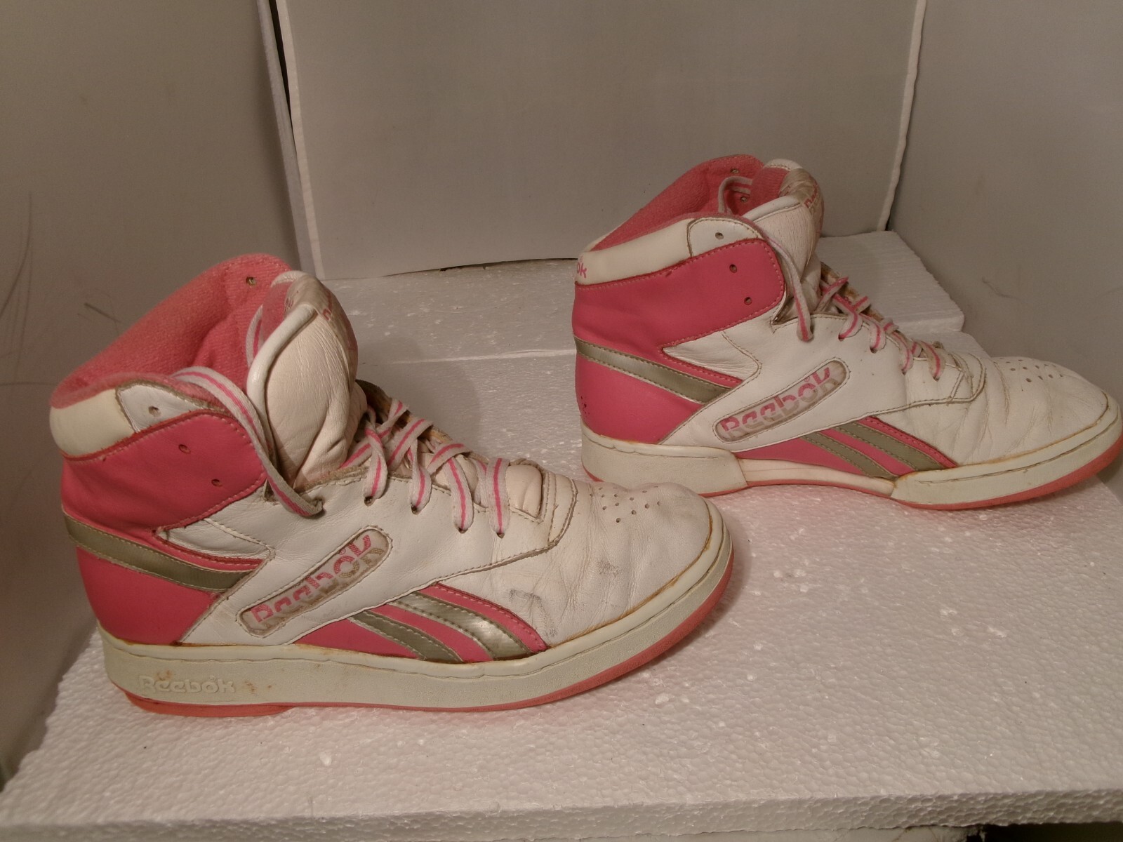 Reebok - ReebokEASYTONEレトロジョガーホワイト×ピンクナースシューズ24.5 Reebok - ReebokEASYTONEレトロジョガーホワイト×ピンクナース