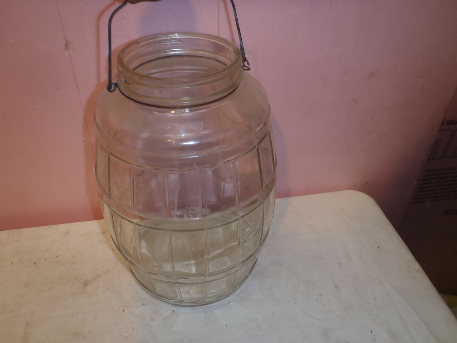 RARE VINTAGE LEMONADE,PICKLE JAR,FRUIT  PUNCH  JAR,PRIMITIVE,DECORATIVE JAR