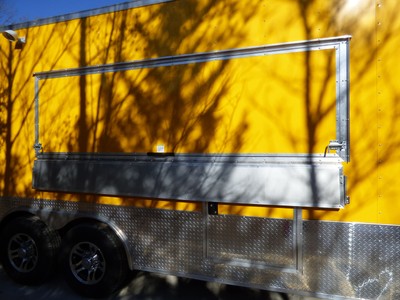 Concession Trailer 8.5' x 25' Yellow Food Event Restroom
