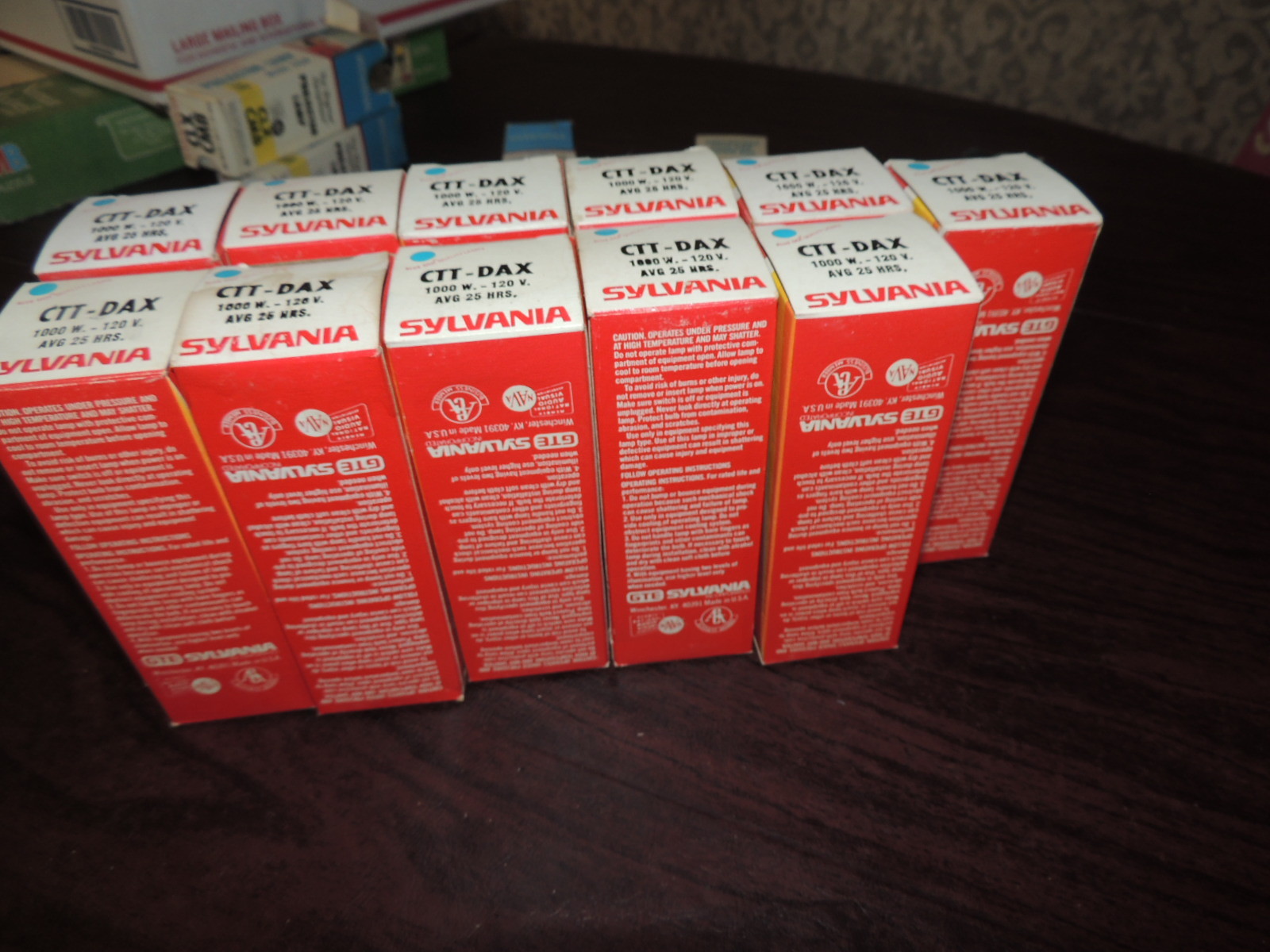 LOT OF 11 SYLVANIA CTT-DAX  PROJECTOR LAMP bulb 1000 WATT NEW OLD STOCK