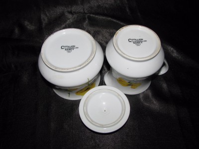 Cotillion International China Cream & Sugar Dish From Japan