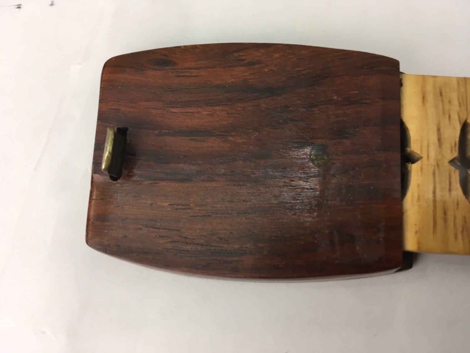 Vintage Hand Crafted Wooden Belt Inlaid Wood Buckle Adjustable up to 40