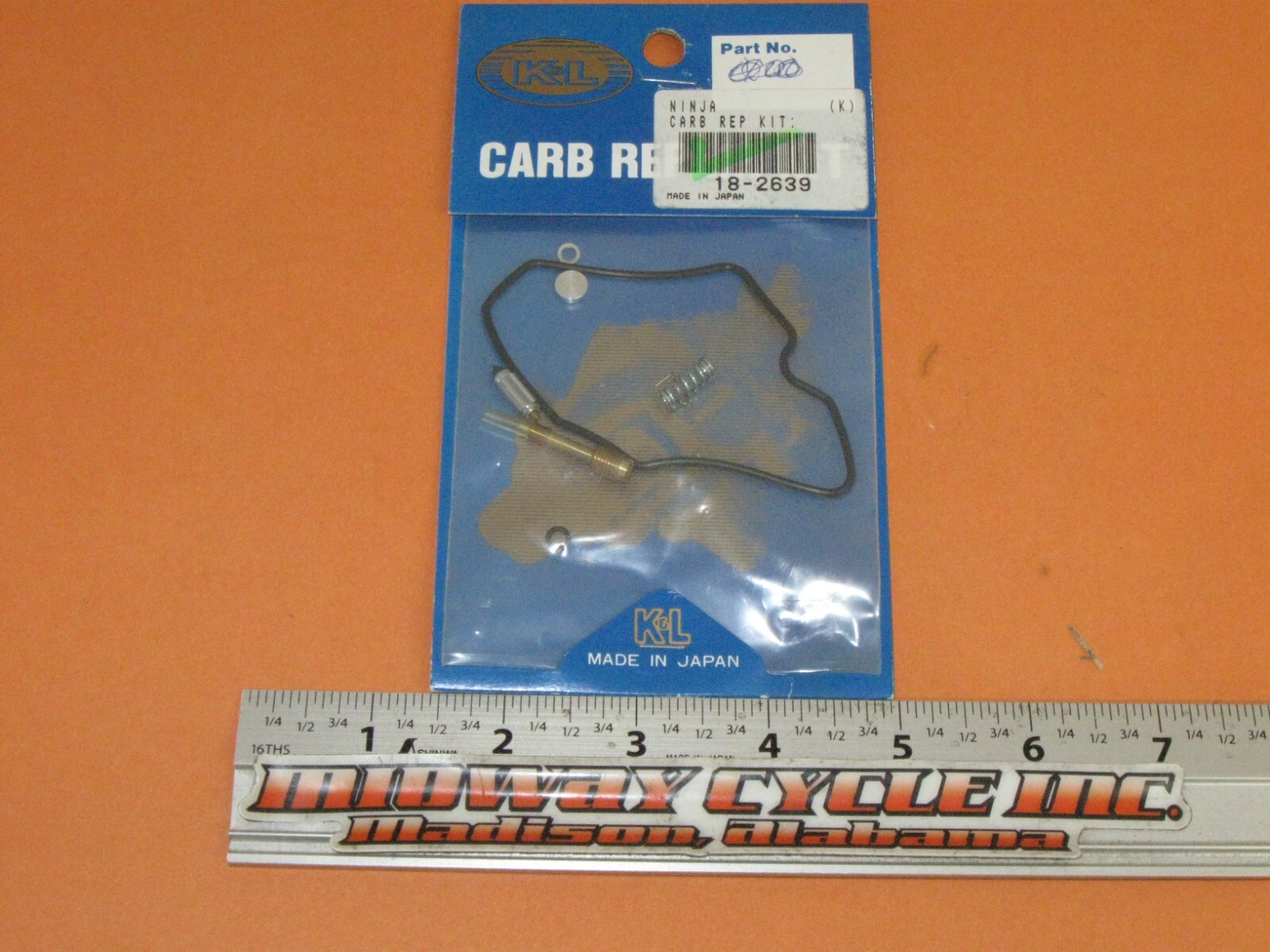 KAWASAKI EN450 EN500 ZX600 K&L CARBURETOR REPAIR KIT 18-2639 KAWASAKI EN450 EN500 ZX600 K&L CARBURETOR REPAIR KIT 18-2639