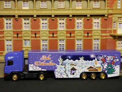 Rarity, 1:87, Scania 5545.5oz 580 Sz, Milka, Christmas 2002, Nr.021, Sammlung,