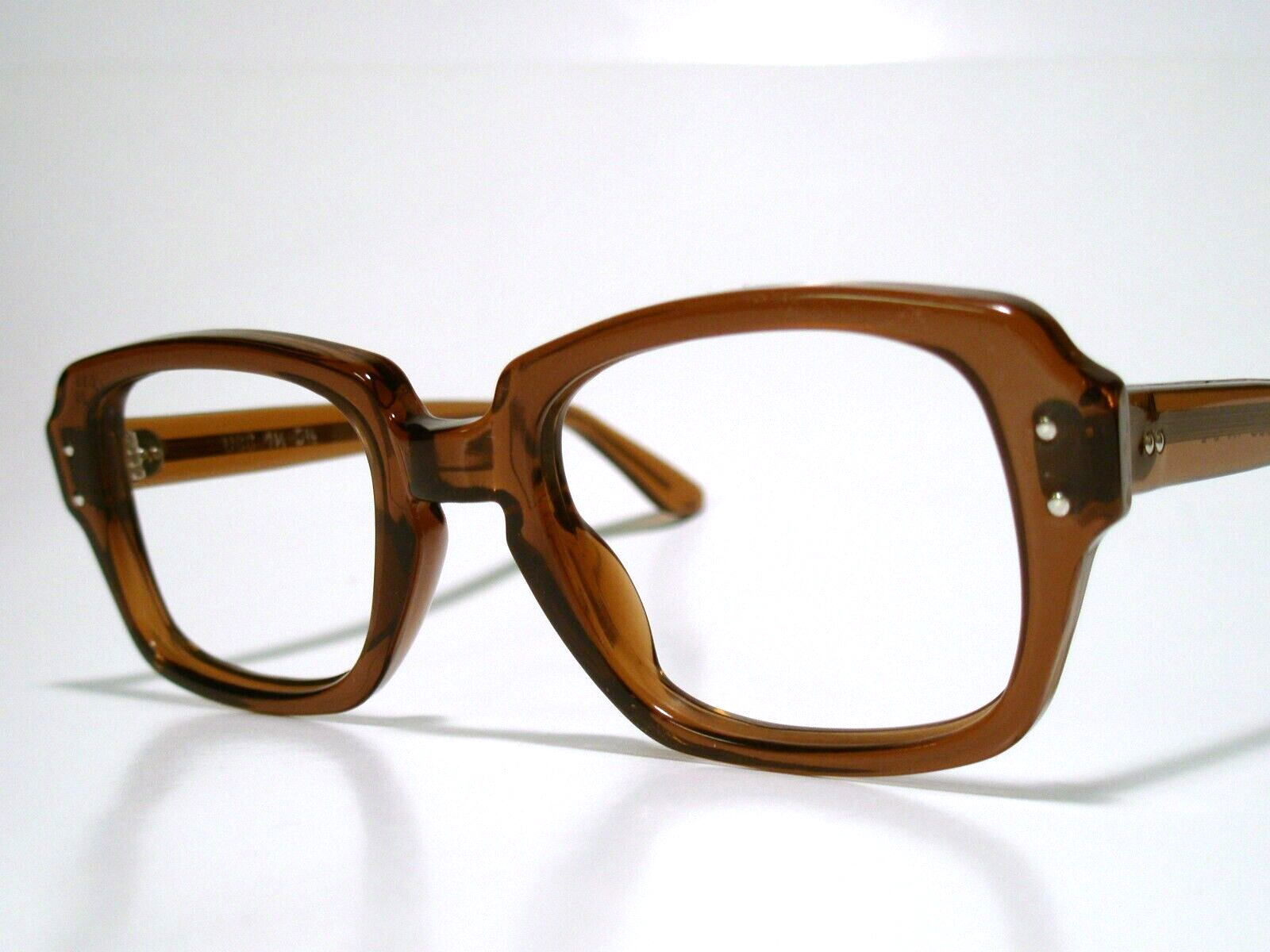 NOS USGI Issue BCG's USS Size 48-20 Brown Sunglasses/ Eyeglasses Frame Vintage