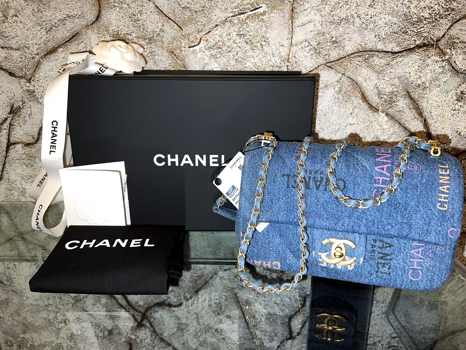 Chanel Blue 2022 Medium Denim Mood Flap Bag