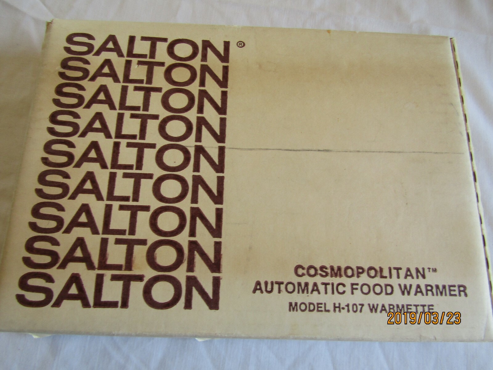 Vintage SALTON Cosmopolitan Automatic Food Warmer  H-110 V