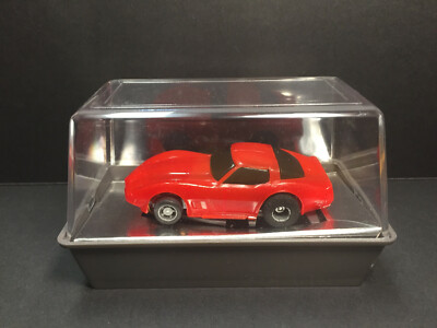 TYCO NEW! CORVETTE FACTORY TEST SHOT Slot car in RED  Ready to Run or Display 