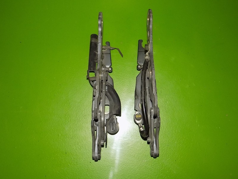 01-05 BMW 325i E46 sedan OEM hood hinges hangers mounts steel blue