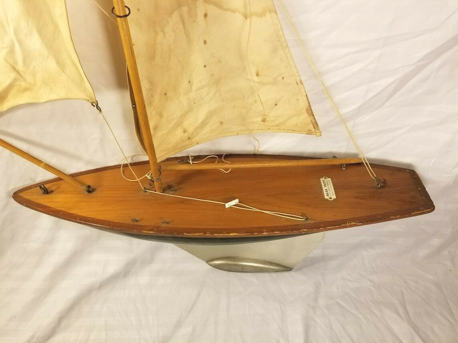 A Milbro Product Wood Boat Yacht Model
