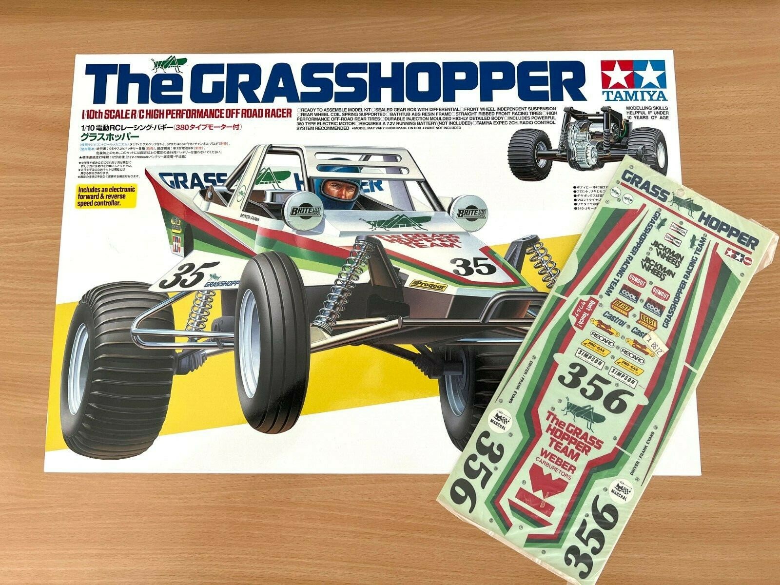 Tamiya with EXTREMELY RARE original 1984 decal sheet!のeBay