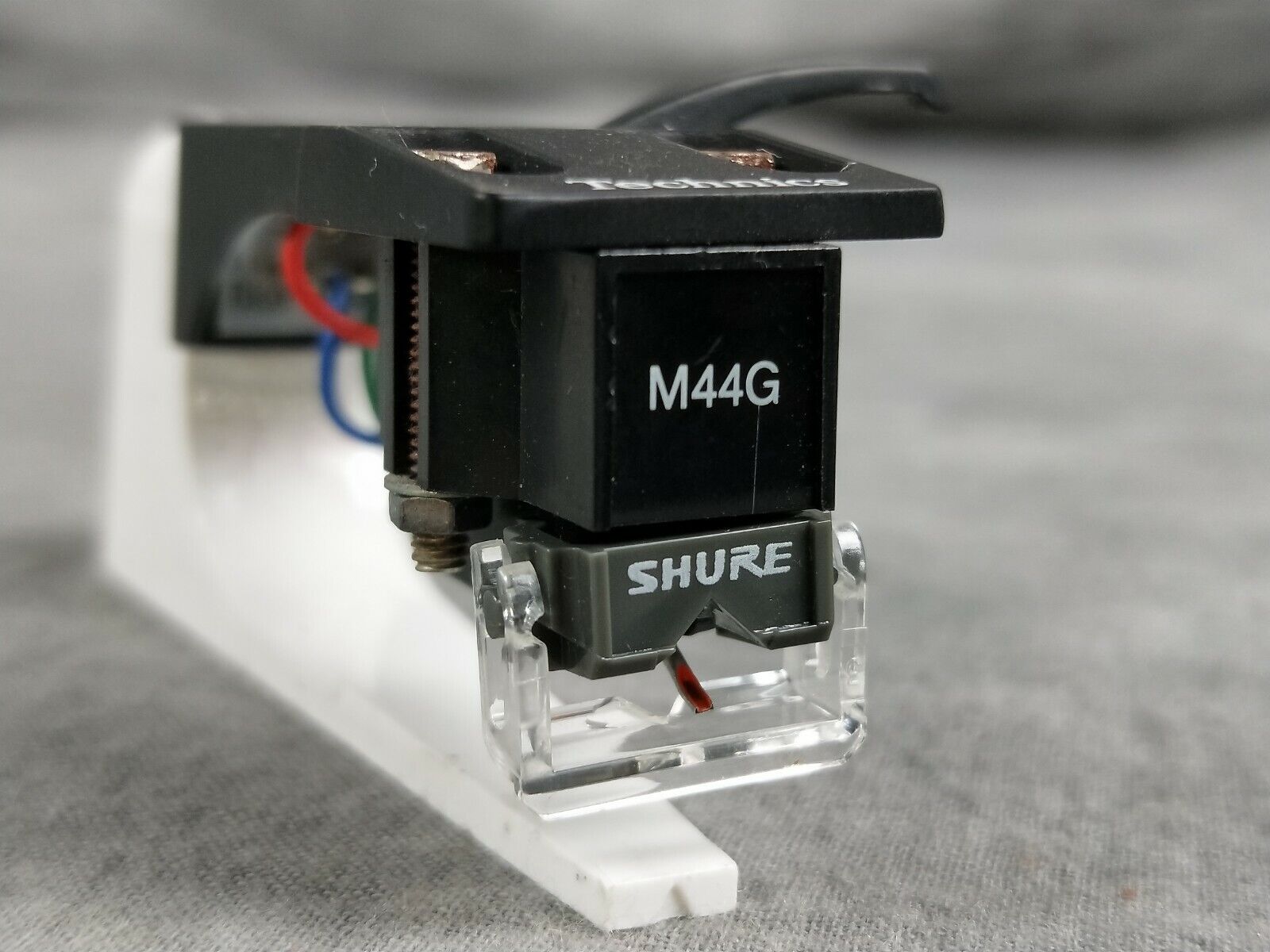 Shure M44G Cartridge With Technics Headshell In Excellent Condition Shure M44G Cartridge With Technics Headshell In Excellent Condition