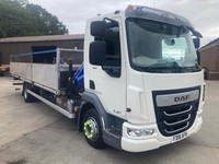 2018 DAF LF 45.180 12 ton DROP SIDE WITH HIAB CRANE EURO 6