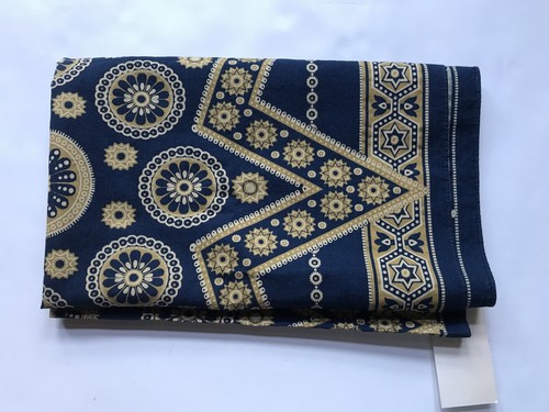 RRL Ralph Lauren Vintage Inspired Pre-washed Bandanna Star Indigo Cotton Scarf