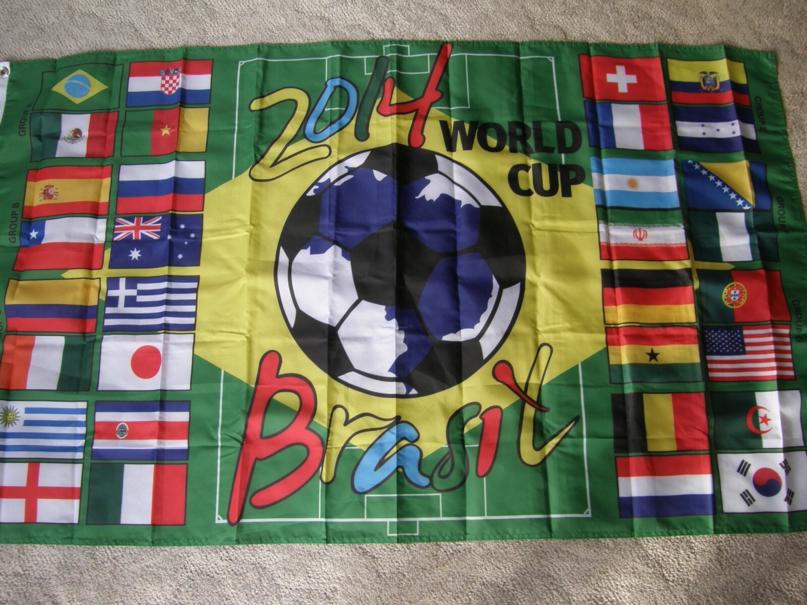 2014年サッカーワールドカップフラッグ 4533) 2014 Soccer World Cup Flag 2014 Brazil 60