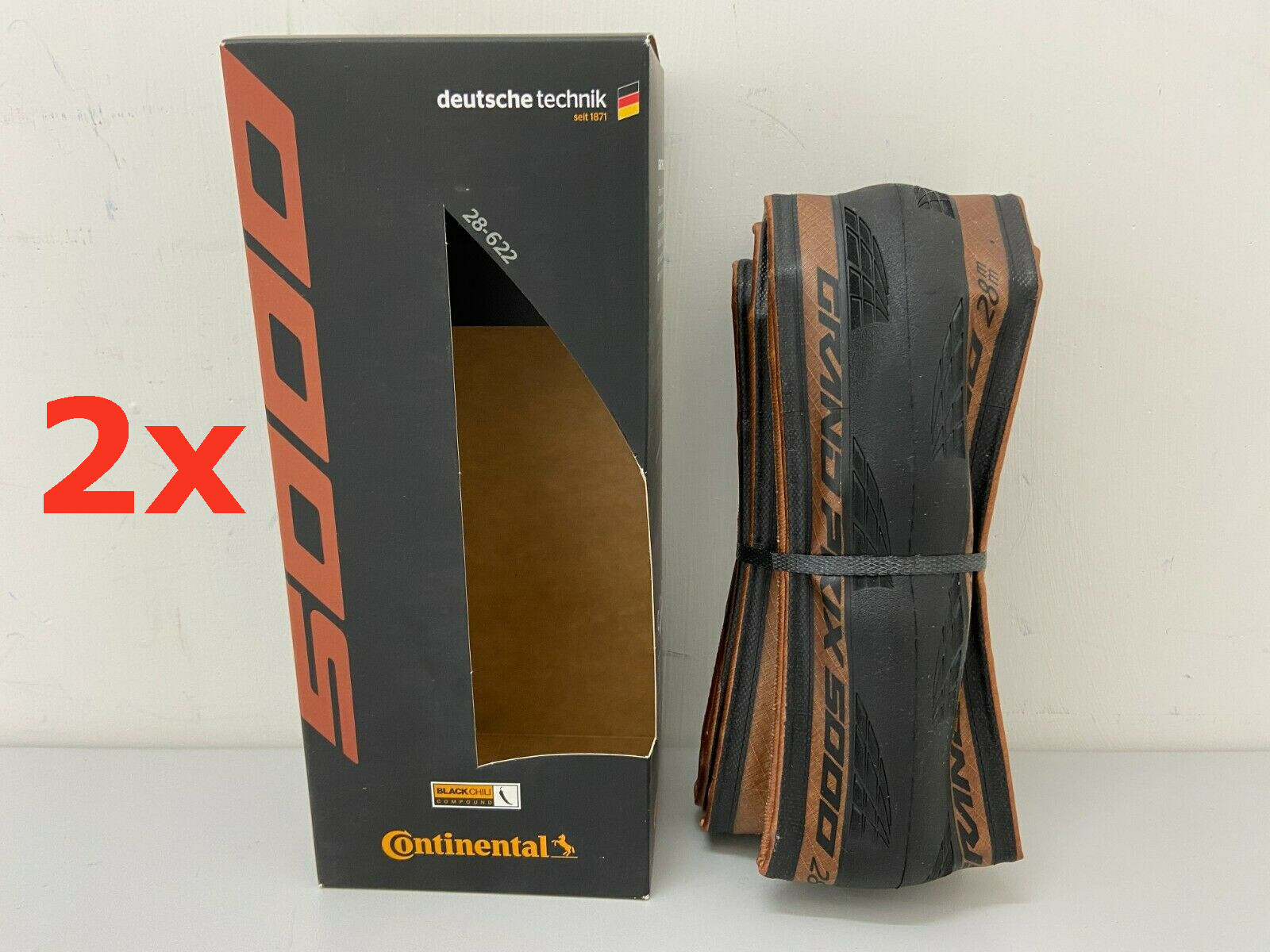 Pair) Continental Grand Prix 5000 GP5000 Clincher Folding