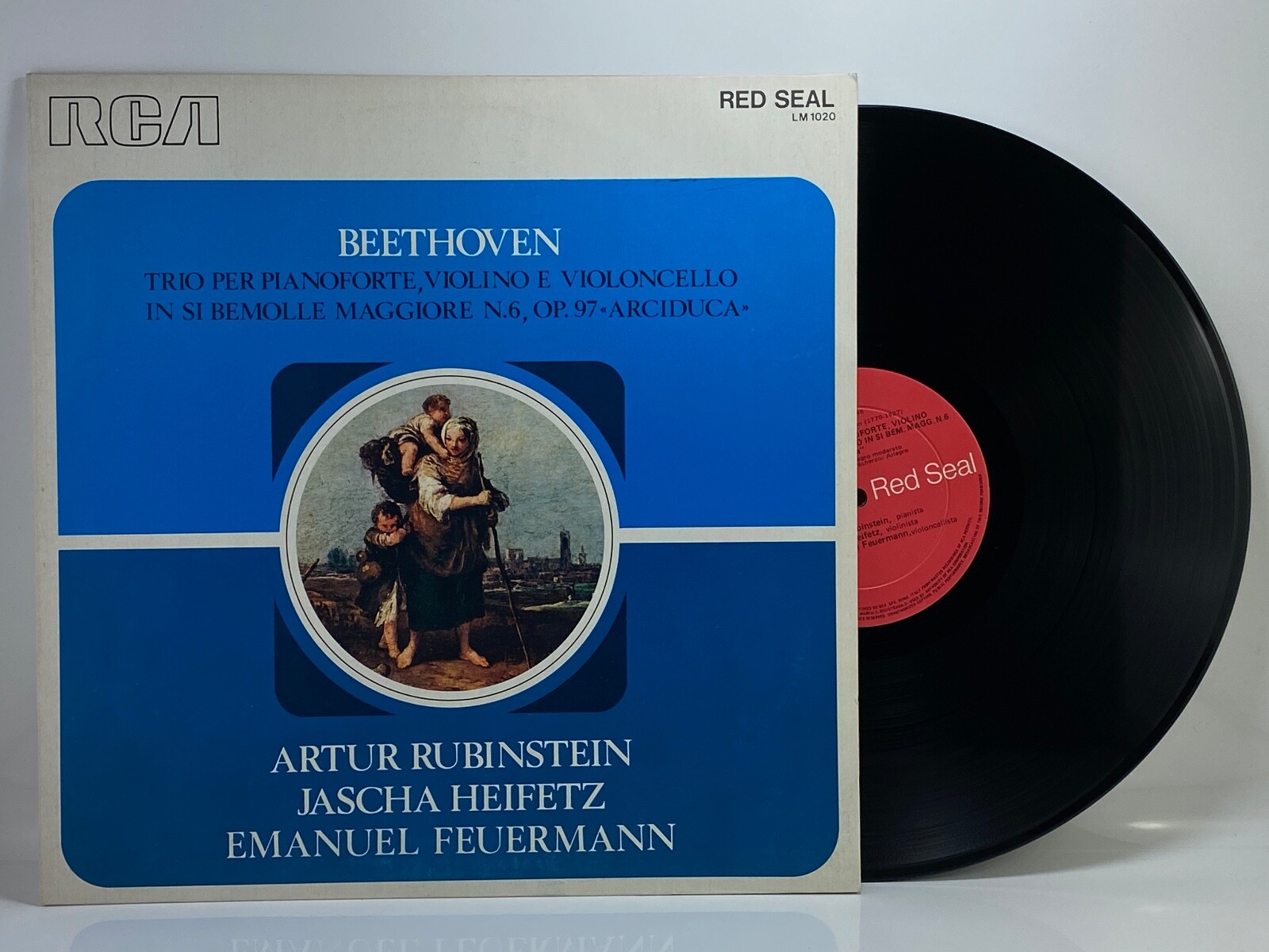 FEUERMANN RUBNINSTEIN HEIFETZ BEETHOVEN Trio Per Pianoforte RCA LP FEUERMANN RUBNINSTEIN HEIFETZ BEETHOVEN Trio Per Pianoforte RCA LP
