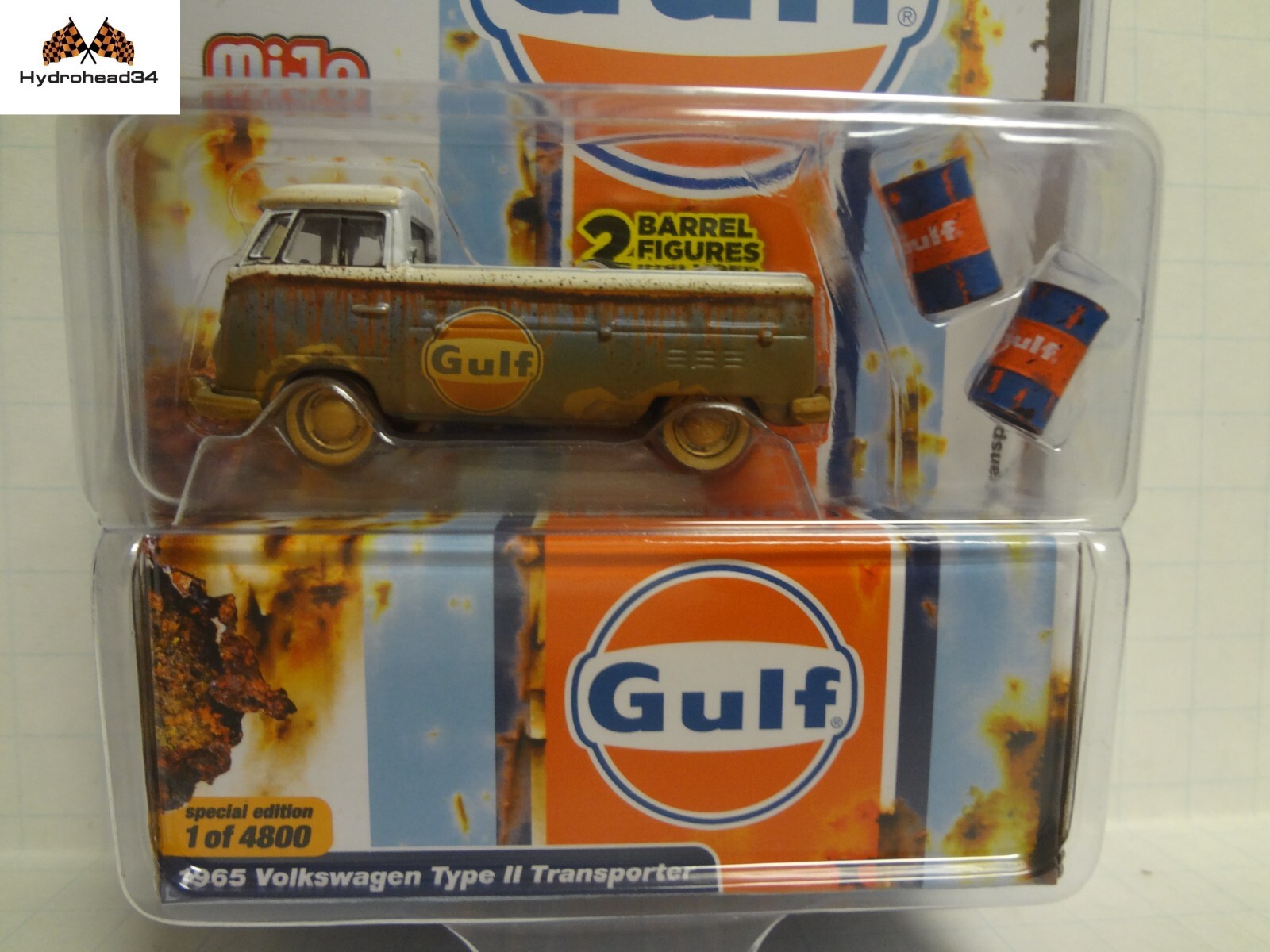 JOHNNY LIGHTNING ミニカー　ガルフ 2種　MIJO Johnny Lightning 1965 VW Volkswagen Type II Transporter GULF