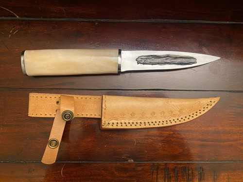 ヤクートナイフ　Yakut knife Yakut knife, Forged knife for hunting and fishing (HVG steel