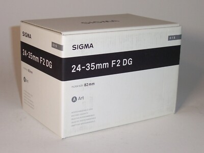Sigma 24-35mm f 2 DG HSM Art for SA mount