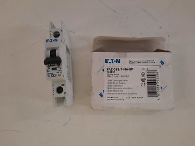 Eaton NSB FAZ-C63/1-NA-SP Miniature Circuit Breakers (MCBs) FAZ 1P 63A 240V 50/6