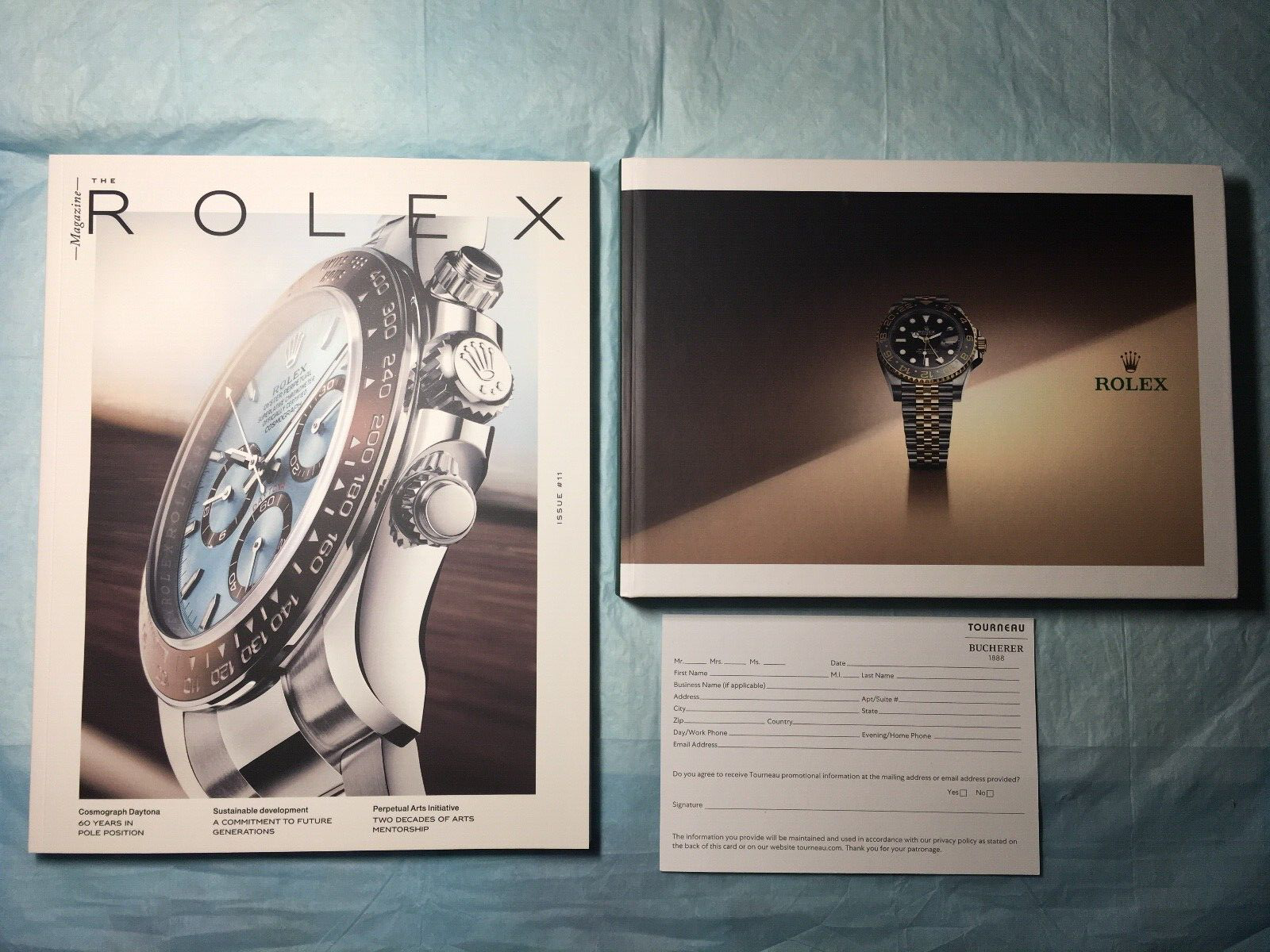 ROLEX LUXURY WRISTWATCH CATALOG, TWO BOOKS NEW, 2023-2024,+